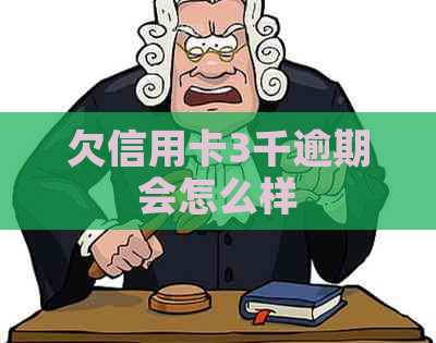 欠信用卡3千逾期会怎么样