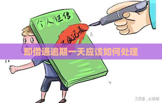 即借通逾期一天应该如何处理