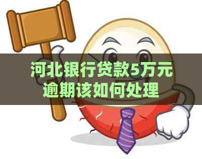 河北银行贷款5万元逾期该如何处理