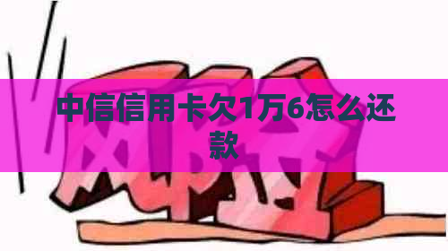 中信信用卡欠1万6怎么还款