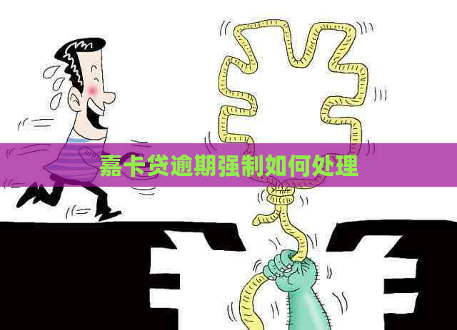 嘉卡贷逾期强制如何处理