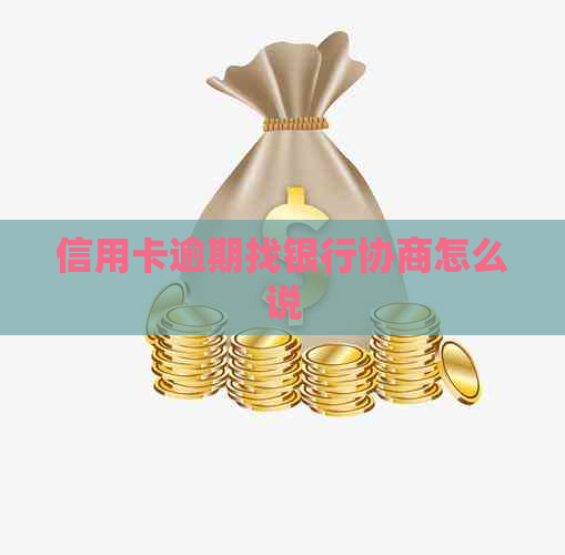信用卡逾期找银行协商怎么说