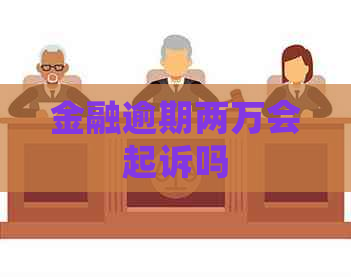 金融逾期两万会起诉吗