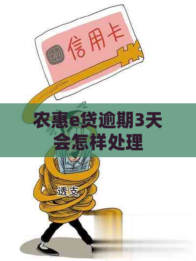 农惠e贷逾期3天会怎样处理