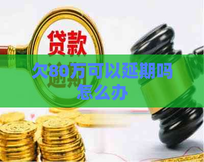 欠80万可以延期吗怎么办