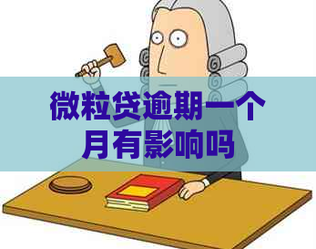 微粒贷逾期一个月有影响吗