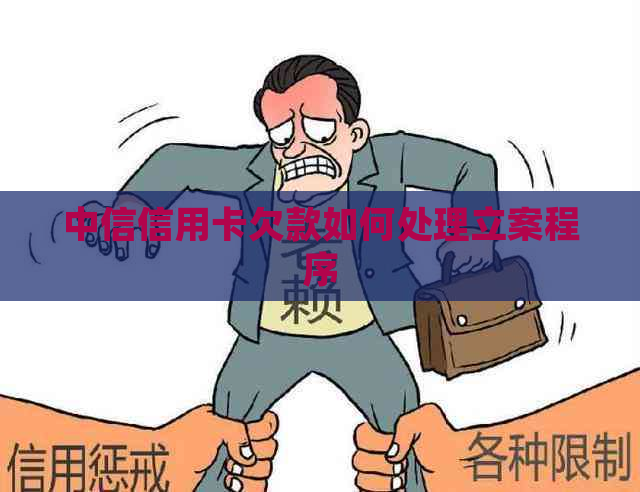 中信信用卡欠款如何处理立案程序