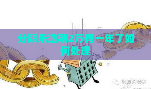 逾期2万有一年了如何处理