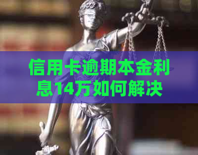 信用卡逾期本金利息14万如何解决