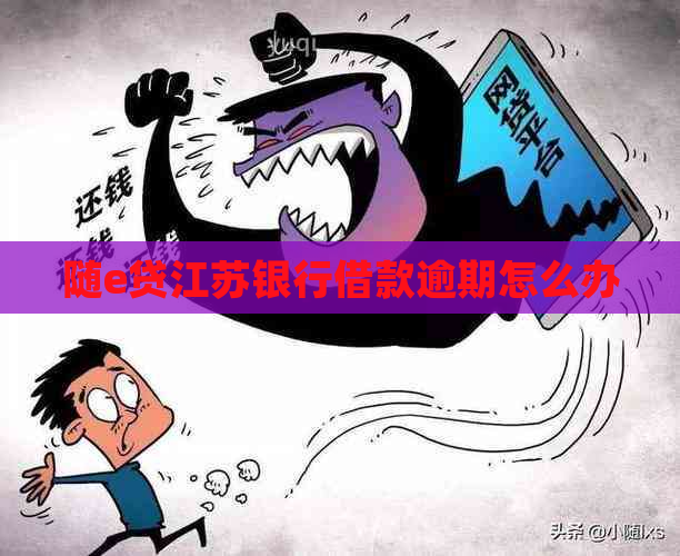 随e贷江苏银行借款逾期怎么办