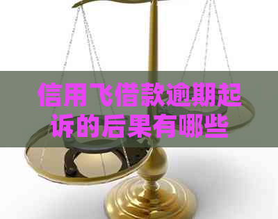 信用飞借款逾期起诉的后果有哪些