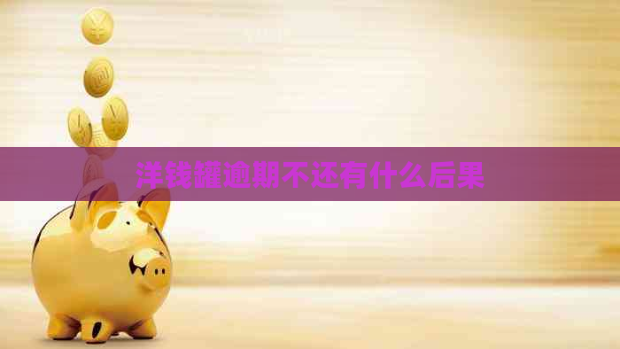 洋钱罐逾期不还有什么后果