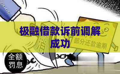极融借款诉前调解成功