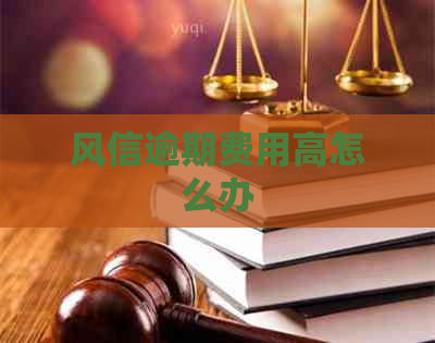 风信逾期费用高怎么办