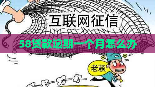 58贷款逾期一个月怎么办