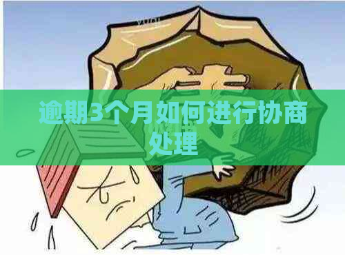 逾期3个月如何进行协商处理