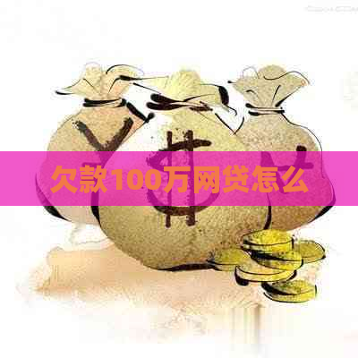 欠款100万网贷怎么