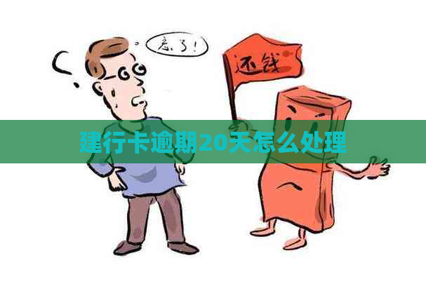 建行卡逾期20天怎么处理