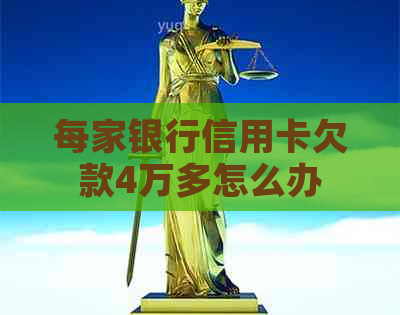 每家银行信用卡欠款4万多怎么办