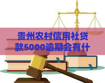 贵州农村信用社贷款5000逾期会有什么后果