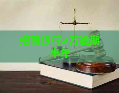 招商银行2万逾期半年