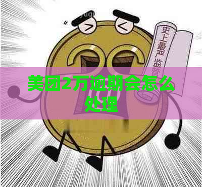 美团2万逾期会怎么处理