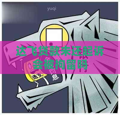 达飞贷款未还起诉会被拘留吗