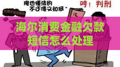 海尔消费金融欠款短信怎么处理
