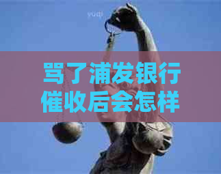 骂了浦发银行后会怎样处理