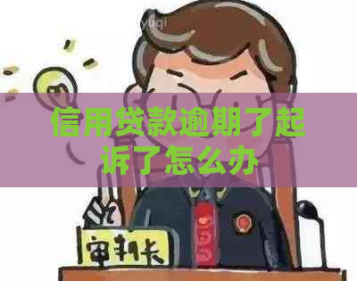 信用贷款逾期了起诉了怎么办