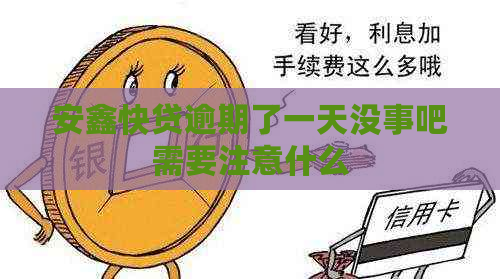 安鑫快贷逾期了一天没事吧需要注意什么