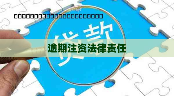 逾期注资法律责任