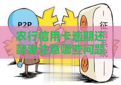 农行信用卡逾期还款要注意哪些问题