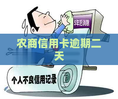 农商信用卡逾期二天