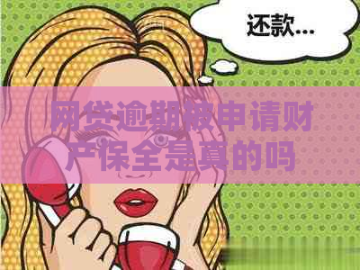 网贷逾期被申请财产保全是真的吗