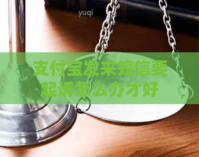 支付宝发来短信要起诉怎么办才好