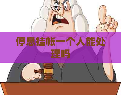 停息挂帐一个人能处理吗