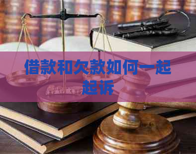 借款和欠款如何一起起诉
