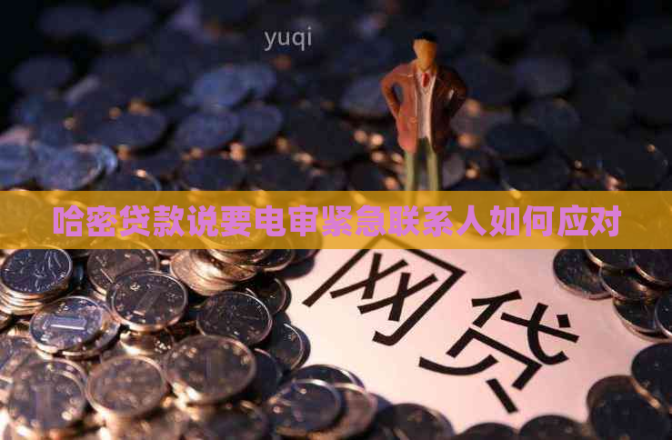 哈密贷款说要电审紧急联系人如何应对