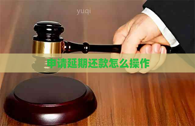 申请延期还款怎么操作