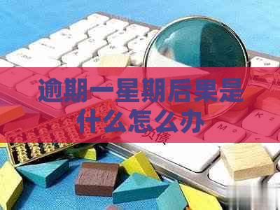逾期一星期后果是什么怎么办