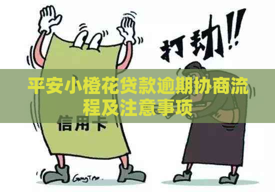 平安小橙花贷款逾期协商流程及注意事项