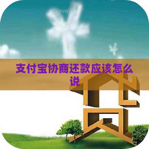 支付宝协商还款应该怎么说