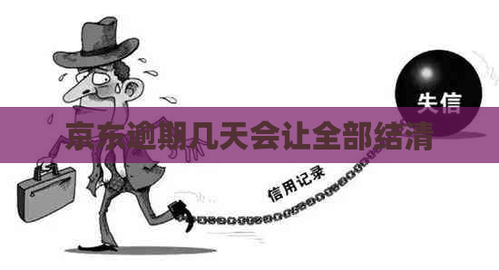 京东逾期几天会让全部结清