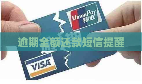 逾期全额还款短信提醒