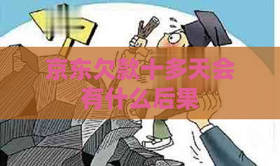 京东欠款十多天会有什么后果