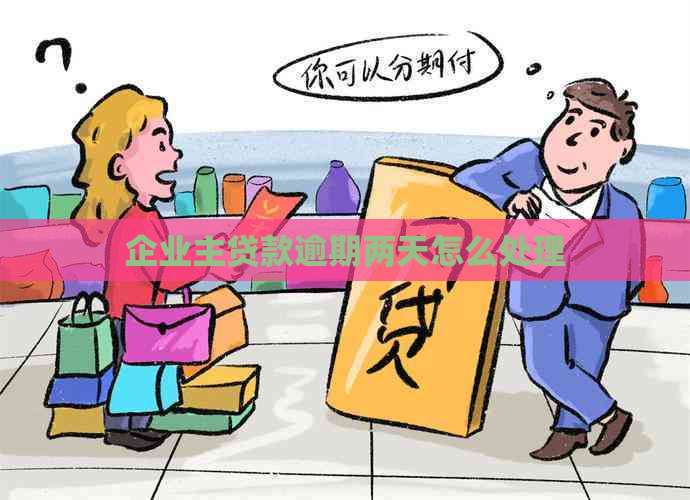 企业主贷款逾期两天怎么处理