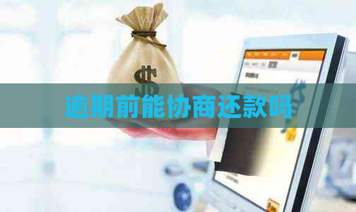 逾期前能协商还款吗