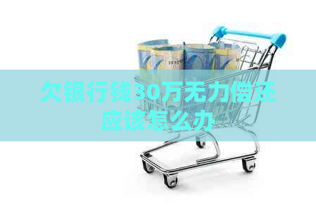 欠银行钱30万无力偿还应该怎么办