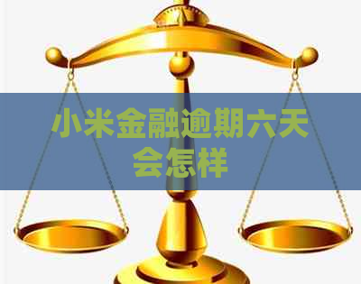 小米金融逾期六天会怎样